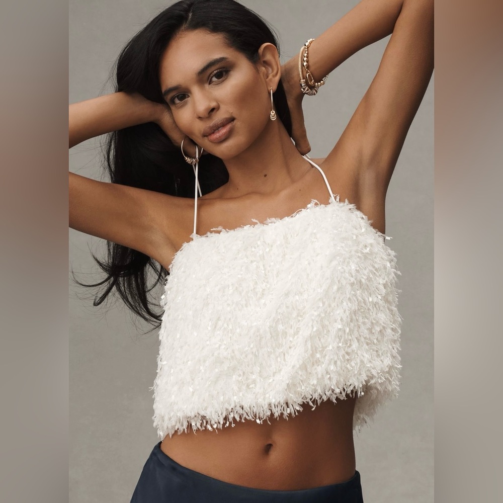 Sunday in Brooklyn White Textured Tank Top